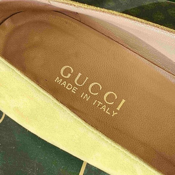 Gucci Womens Loafers Bambo size 9 1990's Suede Leather - Picture 4 of 6